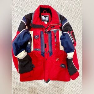 Columbia Men's Vibrant Red and Navy Ski Jacket
